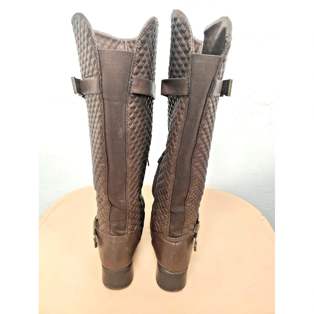 Nicole Womens Brwon Knee High Fashion Boots Size 10W‎ 41740093